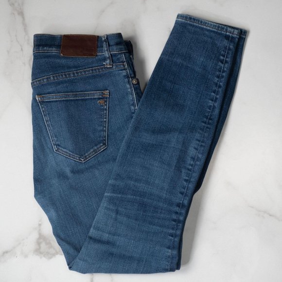 Madewell High Riser Whiskered Faded Skinny Jean 27 - Picture 7 of 13